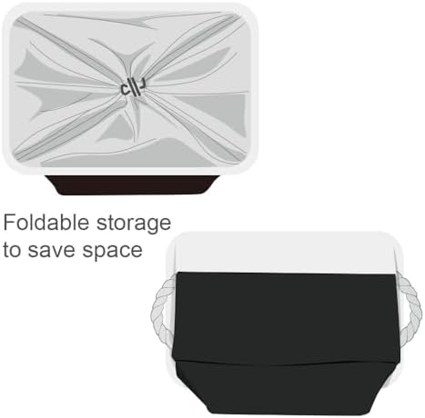 TheWarmHome Organization and Storage Basket for Organizing - Jumbo 3 Pack 17.7x13.8x9.7 inch Fabric Storage Cubes for Closet Gifts Organizer Empty Book (White & Black) - Image 7