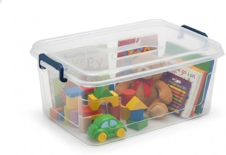Tribello Clear Storage Bins with Lids, 6-Pack Stackable Plastic Storage Containers for Home Organization – Totes for Closet and Underbed Storage, 21 Quarts - Image 7