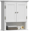 UTEX Bathroom Wall Cabinet Over Toilet, White Wall-Mounted Medicine Cabinet by UTEX
