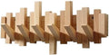 Wooden Coat Hooks Wood Wall Mounted Piano Coat Rack Flip Down Hook Rack Coat Rack Wall MountMulti Functional Space Saving Wall Organizer(Beech,41cm/16) by Unknown