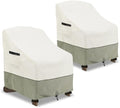 Patio Adirondack Chair Cover 2 Pack,Waterproof Heavy Duty Outdoor Chair Covers,Patio Adirondack Chair Cover for Outdoor Chair(28 W x 33 D x 36 H inches),Beige by LSongSKY