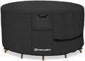 Porch Shield Waterproof 600D Round Patio Table Cover 76 inch, Black by PorchShield