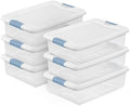 Sterilite Latching Box with Lids for Home and Office, 32 Quart, 6-Pack by Sterilite