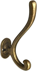 Goo-Ki Vintage Retro Antique Brass Zinc Alloy Coat Hooks - Affordable Luxury Coat Hoooks Hardware for Bedroom, Kitchen, 12 Pack by Home
