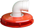 JUTTA 165/245mm IBC Tank Lid Nylon Washable with Lid and Vent Hole for Rainwater Tank IBC Ton Barrel Cover Cap With Nylon Filter for Home and Garden (Red 245mm 90°) by Jutta