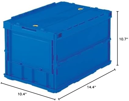 Trusco Nakayama TR-O20B-DB Slim Folding Container, 5.3 gal (20 L), Dark Blue - Image 3