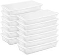 Sterilite 12-Pack 41 Quart Storage Box, Stackable Clear Plastic Bins with Snap-On Lids - Heavy-Duty Organizing Containers for Closet, Bathroom, and Office by Sterilite