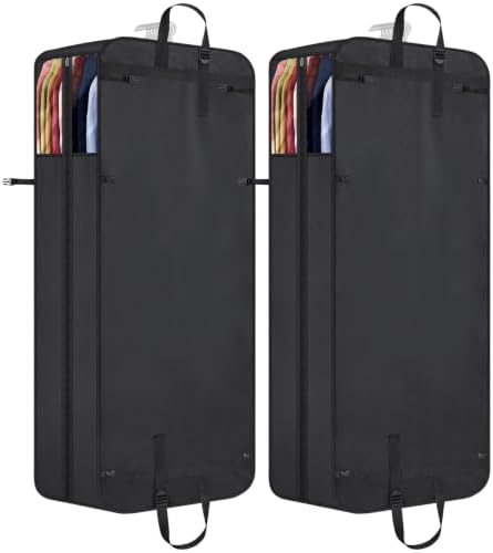 Univivi Garment Bag for Moving, Heavy Duty Suit Bag, 60 Inch, Set of 2 by Univivi