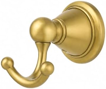 khtumeware 4 Pack 2-1/2 inch Brushed Gold Vintage Towel Hooks by khtumeware