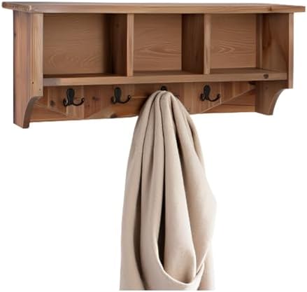 Alaterre Furniture Revive Wall Mounted Coat Rack, Natural, 36”x9”x14” by AlaterreFurniture
