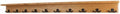 PegandRail Solid Cherry Shelf Coat Rack with Aged Bronze Double Style Hooks - Made in The USA (Cherry, 53" with 10 Hooks) by PEG+AND+RAIL