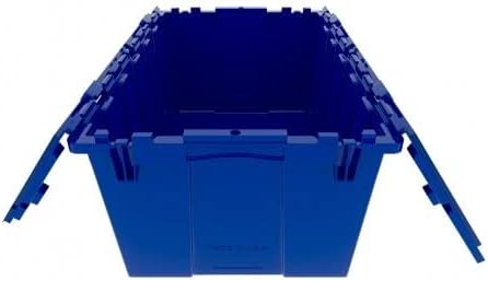 Plastic Modern Lidded Home Storage Bins - 6 Pack Heavy Duty 8.5 Gallon Size - 21.5 Inch L x 15 Inch W x 9 Inch H - Image 3