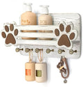 MTERSN Dog Leash Holder for Wall with Wall Shelf for Dog Lover, White by MTERSN