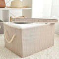 Sukkiri Pack of 2 Large Storage Bins Closet Organizer System, Sturdy Foldable Storage Boxes for Organizing Clothing, Sheets, Books - Shelf Organizer Shelves Basket Storage Bin 16.3"x 12"x 10.24" by Unknown