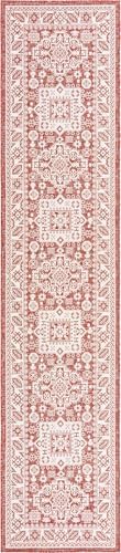 Rugs.com - Outdoor Aztec Rug – 12 Ft Runner Rust Red Indoor/Outdoor Rug – Washable, Weather-Resistant Flatweave for Patios, Decks, and Entryways - Image 3