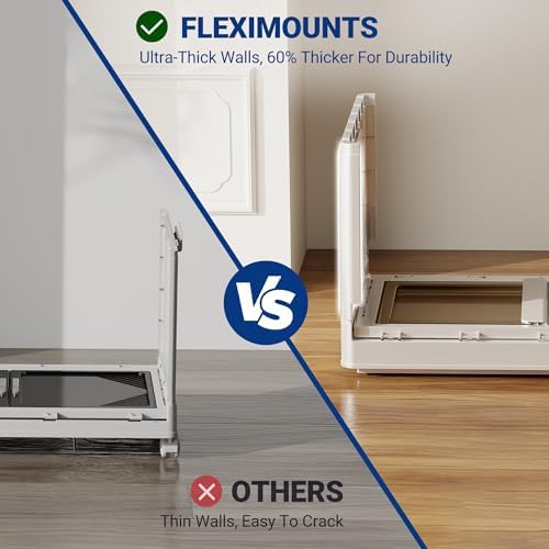 FLEXIMOUNTS 150 QT Stackable Plastic Storage Bins With Lids, Milky White - Image 2
