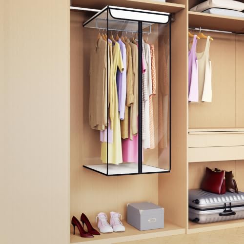 Univivi Garment Bags for Hanging Clothes, Cloth Bag 40 In, 2 PCS, Clear - Image 2