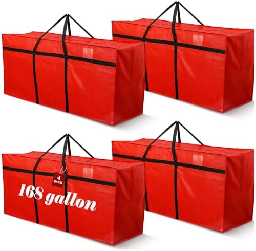 Windyun 4 Pcs 168 Gallon Extra Large Moving Bags XXL Heavy Duty Storage Bag by Windyun