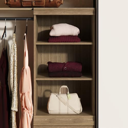 ClosetMaid Modular Storage Stackable 3-Shelf Unit, Sand - Image 2