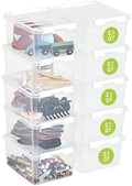 SmartStore Classic 2 Clear Box Storage, 2L/2.1QT BPA-Free Stackable Container with Clip Lock Lid, Food Safe Plastic Bins for Organization, 10 Pack by SmartStore