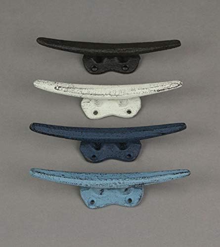 Zeckos Set of 4 Boat Cleat Wall Hooks, 5.75 Inch Tall Multicolored - Image 3