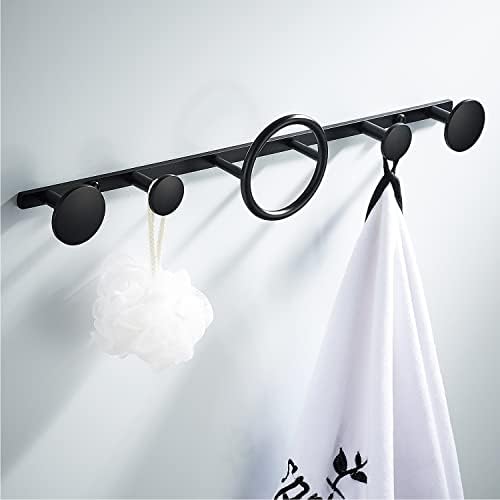 Coat Hooks for Wall Mounted Creative Modern Coat Rack Entryway Storage Hook Metal Row Hooks Hanging Robe & Towel Hooks Brass Matte Black Finished - Image 7