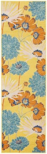 Nourison Home Allur Yellow Multicolor 2'3" x 7'6" Area Rug - Easy Clean, Non Shedding, Bed Room, Living Room, Dining Room, Kitchen (8' Runner) - Image 6