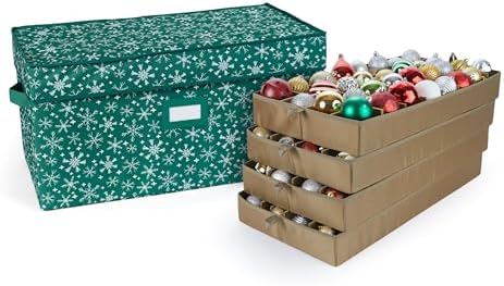 Covermates Adjustable Ornament Storage Box, 25.5" W x 13" D x 12.5" H by Covermates