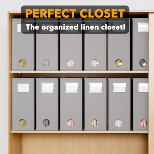 SpaceAid 12 Pack Bed Sheet Organizers and Storage, Foldable Sheet Organizer for Linen Closet, Sheets Set Folder Keeper with Window XL (Queen & King Size) Bedding Container (Gray, 12 Pack) - Image 5