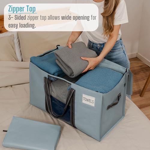 VENO 8 Pack Heavy Duty Moving Bags w/Clear Window,Extra Large Storage Bag - Image 5