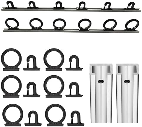 DU-BRO Fishing 1080 Trac-A-Rod Storage System, 2 ft, Silver/Black by Unknown