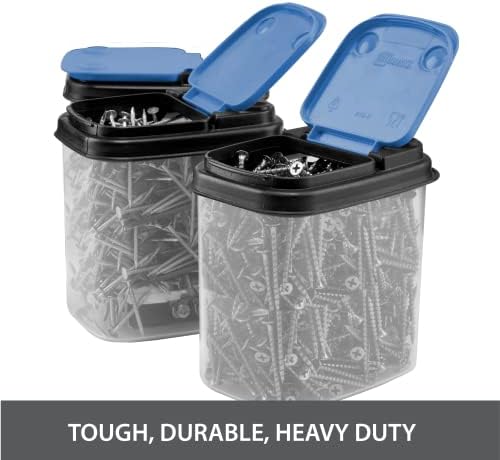 Buddeez Multi-Purpose Hardware Storage Bins Bits (1 Quart - 8 Pack) - Image 3