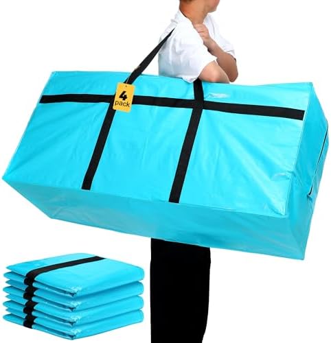 4 Pcs 66 Gallon Extra Large Moving Bags Heavy Duty Storage Bag - Image 2