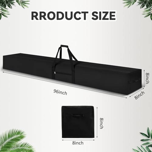 1 Pcs 96 x 8 x 8, 103 L Versatile Large Duffle Bag, Black - Image 2