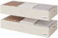 StorageWorks 7 Inch Low Profile Under Bed Storage Containers with Clear Lid by StorageWorks