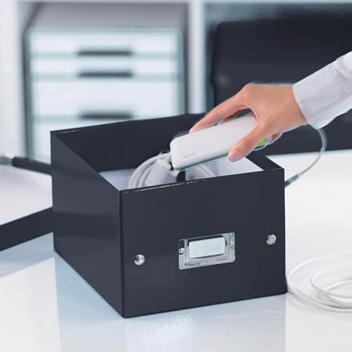 Leitz A5 Storage Box, Click and Store Range 60430001 - Small, Black Storage Box A5 - Image 2