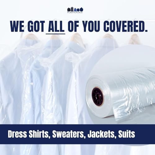 Plasticplace Clear Garment Bags, Protect Clothes from Dust, Dirt, Wrinkles, & Damage, Perfect for Dresses, Dry Cleaning, Storage, & Travel - Zippered, Made in USA 240 Count, 72" X 21" X 7" - Image 2