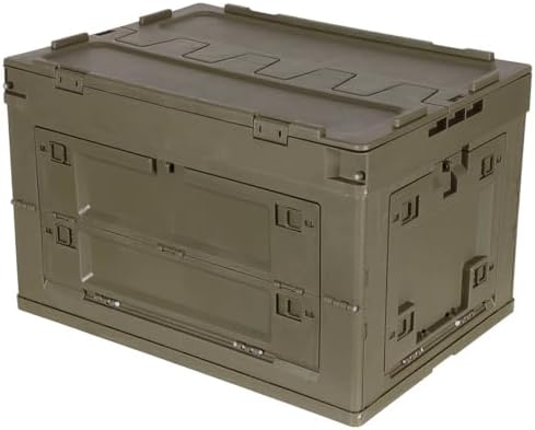 MFH Folding Plastic Box 60 L Olive (60 L) by MFH