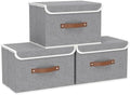 Yawinhe Storage Bins with Lids,Grey,17.7x11.8x11.8in,3-Pack by Yawinhe