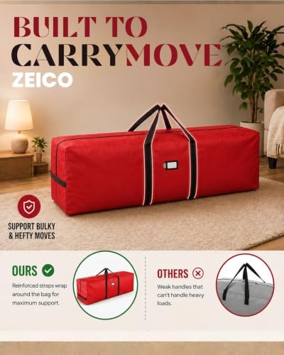 Zeico Heavy-Duty Moving Bag - Indestructible 600D Military Oxford Storage Bag - Colossal 65 Gallon Capacity - Tear-Proof - Image 6