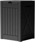 Greesum 52 Gallon Extra Large Deck Box with Lock, Dark Black by BuynowfromGreesum