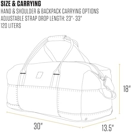 Carhartt Utility 120L Duffel Carhartt Brown - Image 5