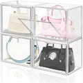 DILIBRA 4 Packs Clear Plastic Handbag Storage Organizer for Closet Small by DILIBRA