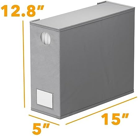 SpaceAid 6 Pack Bed Sheet Organizers and Storage, Foldable Sheet Organizer with Window for Linen Closet, Set Folder Keeper for Queen & King Size Bedding Storage (Gray) - Image 7