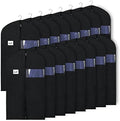 KEEGH 40 in Suit Bags for Closet Storage (Set of 16) Black by KEEGH