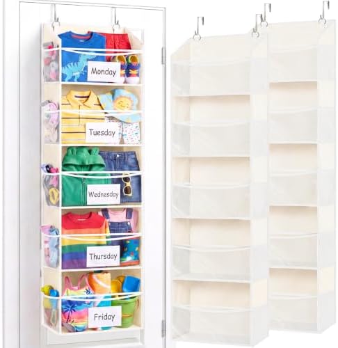 Ofiray-home 5Tiers Over Door Organizer, Weekly Clothes Organizer for Kids by Ofiray-home