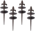 OwnMy 4PCS Cast Iron Garden Hose Guide Stakes Heavy Duty Hose Guide Spikes by OwnMy