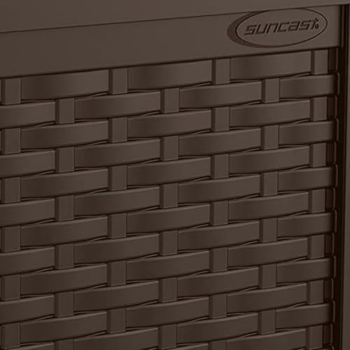 Suncast 4 Pack 22-Gallon Small Deck Box - Lightweight Resin Storage Container and Seat for Patio Cushions and Gardening Tools - Store Items on Patio, Garage, 22.5"L x 17"W x 22.5"H, Yard - Java Brown - Image 4