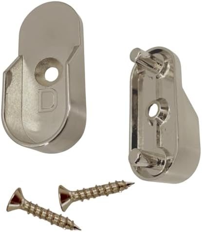 CUSTOM CUT - Oval Closet Rod | Up to 94" | Rear Pin Wall Brackets | Satin Nickel - Image 2