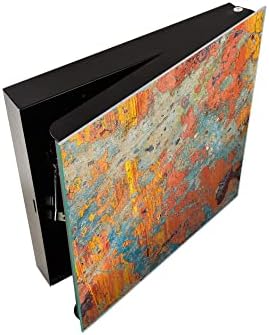 Concept Crystal 50 Keys Cabinet with Decorative Front Panel and Glass White Board KN06: Textures and Tiles 2 Series - Image 3